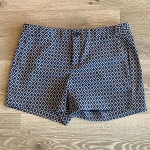 BANANA REPUBLIC Navy Geo Print Hampton Short Sz.2